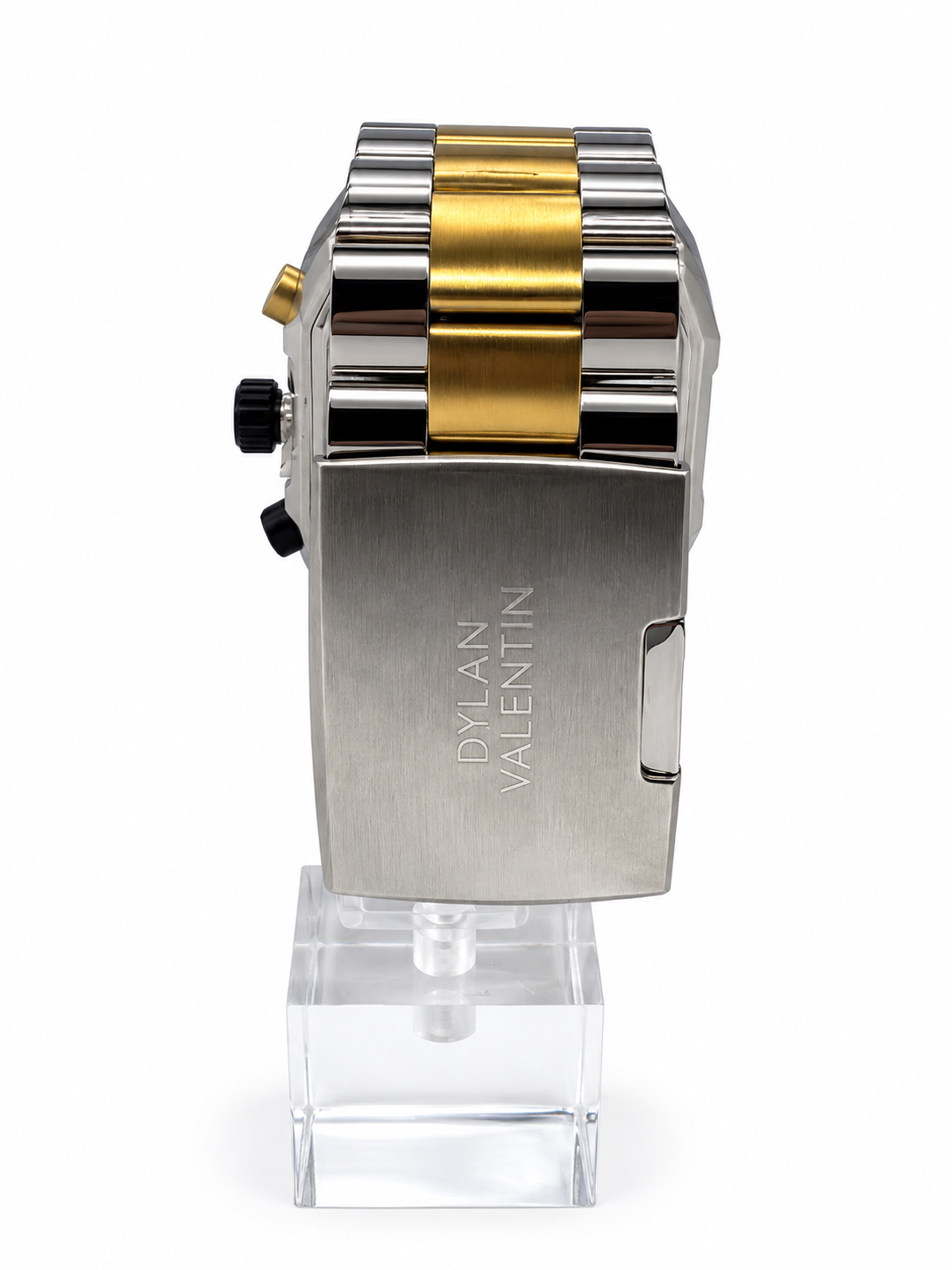 Montre Homme DYLAN VALENTIN – Squelette Argent & Or