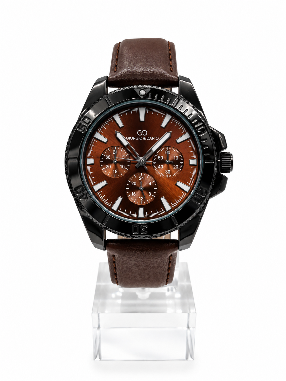 Montre Homme GIORGIO & DARIO – OPHÉLIE Marron