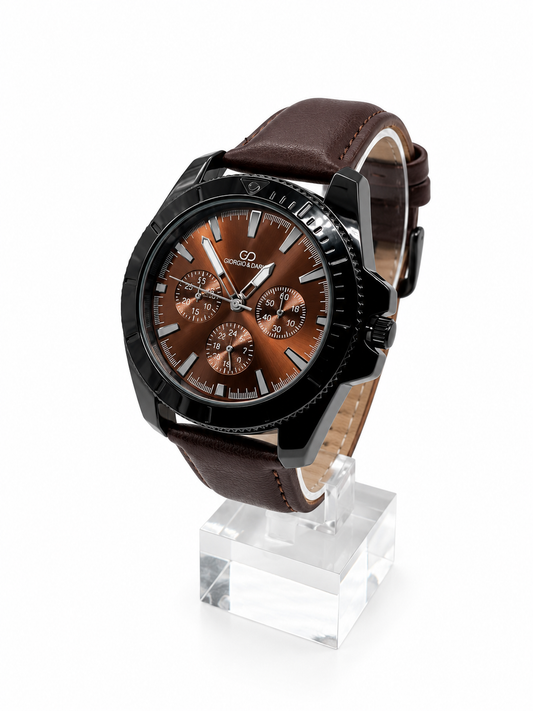 Montre Homme GIORGIO & DARIO – OPHÉLIE Marron